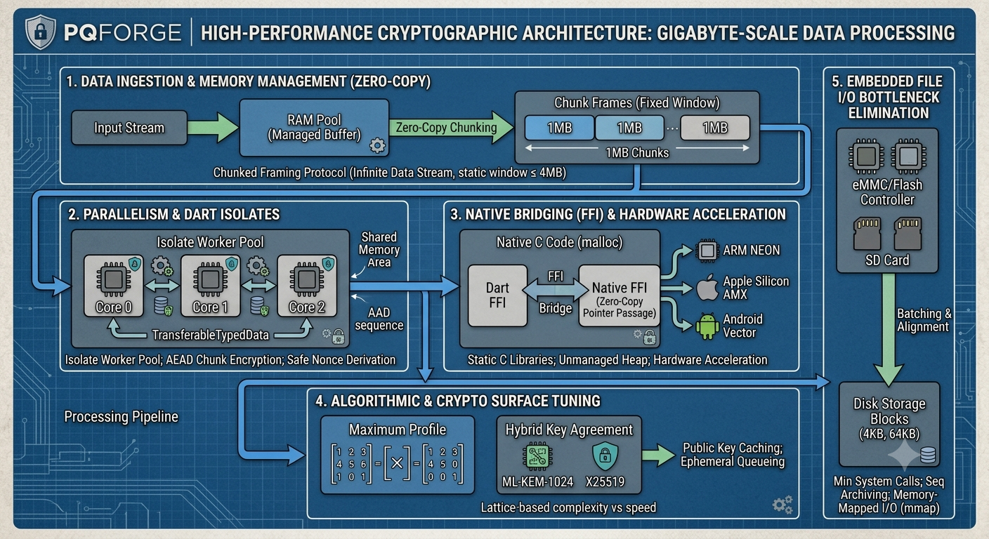 pqforge recipe pipeline from payloads to post-quantum envelopes